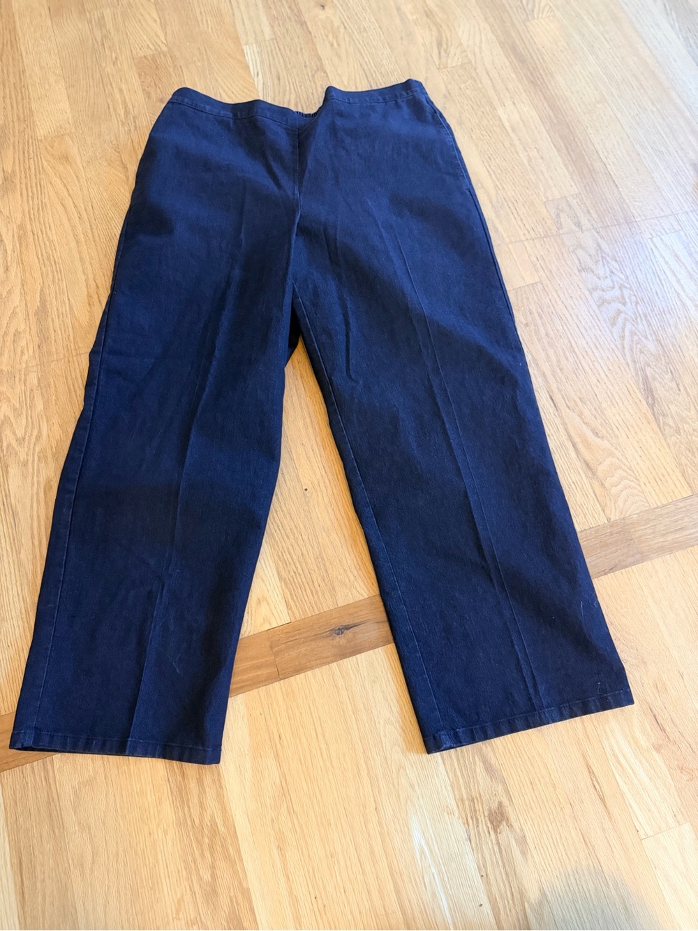 Women's Size 14P "Alfred Dunner" Wide-Leg Denim Pants GUC
